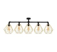 Luiggi Black Ceiling Bar Light ValueLights Black One Size