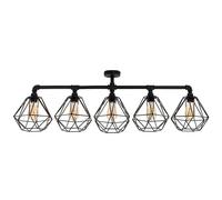 ValueLights Luiggi Black Ceiling Bar Light ValueLights Black