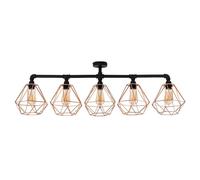 ValueLights Luiggi Black Ceiling Bar Light ValueLights Black