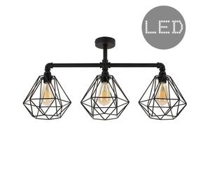 Valuelights Luiggi Diablo Black Ceiling Bar With 3 Lights Black