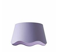 Mabel Linen Large 30cm Scallop Edge with Trim Ceiling Light Lamp Shade ValueLights Lilac One Size