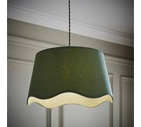 ValueLights | Mabel Large Sage Scallop Edge Linen Lamp Shade | Shades, Home Décor & Improvement Essential