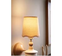 ValueLights | Mabel Extra Small Natural Scallop Edge Linen Lamp Shade | Shades & Home Improvements Essential | 120mm Shade Width