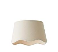 ValueLights | Mabel Small Natural Scallop Edge Linen Lamp Shade | Shades & Home Improvements Essential | 250mm Shade Width