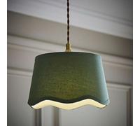 ValueLights | Mabel Small Sage Scallop Edge Linen Lamp Shade | Shades, Home Décor & Improvement Essential