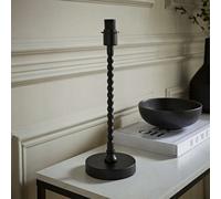 Valuelights Maeve Matte Black Bobbin Bobbled Metal Table Lamp Base