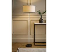 ValueLights | Maeve Natural Linen Black Trim Shade Matte Black Bobbin Bobble Floor Lamp | Floor Lamps & Torchieres, Home Décor & Improvement Essential