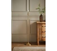 Valuelights Maggie Metal Candlestick Slim Floor Lamp Base In Gold Gold