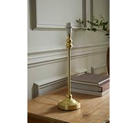 Valuelights Maggie Metal Candlestick Slim Table Lamp Base In Gold Gold
