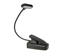 ValueLights | Magnetic Clip On LED Book Light, Flexible Reading Light Book Lamp, 3 Colour Temperature Modes Rechargeable Light for Tablet - Black | Novelty & Home Improvements Essential