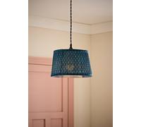ValueLights Malina Double Teal Pleated Tapered Easy Fit Lamp Shade | Size: Small ValueLights Teal Small