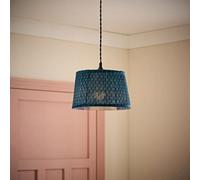 ValueLights Malina Double Teal Pleated Tapered Easy Fit Lamp Shade | Size: Small ValueLights Teal Small