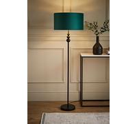 ValueLights | Marissa Black Floor Lamp with Green Velvet & Gold Inner Shade | Floor Lamps, Home Décor & Improvement Essential