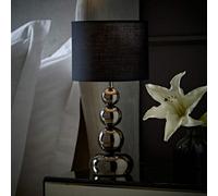 ValueLights Marissa Stacked Ball Gloss Black Touch Table Lamp ValueLights Black