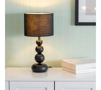 Valuelights Marissa Pair Of Stacked Ball Table Lamp Lights In Black Black