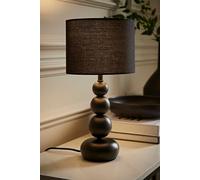ValueLights | Matt Black Stacked Ball Bedside Light Table Lamp with Drum Shade | Table Lamps, Home Décor & Improvement Essential