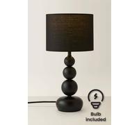 ValueLights Marissa Black Stacked Ball Touch LED Table Lamp - Size: 36 x 17 x 17cm - Wilko