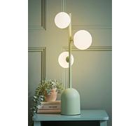ValueLights | Sage Green 3 Way Bedside Table Lamp with Glass Globe Lampshade | Table Lamps, Home Décor & Improvement Essential