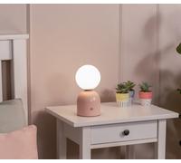 ValueLights Marlow Rechargeable LED Portable Touch Table Lamp in Dusty Pink ValueLights Dusty Pink