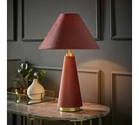 ValueLights Martha Table Lamp with Conical Lamp Shade in Dusty Pink ValueLights Dusty Pink
