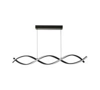 ValueLights | Matt Black Double Twist Ceiling Light with Integrated LED Touch Button | Pendant Lights, Home Décor & Improvement Essential