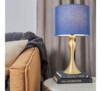 Valuelights Matt Gold Table Lamp In Metallic Gold Metallic Gold One Size
