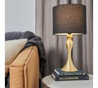 ValueLights Matt Gold Table Lamp in Metallic Gold ValueLights Metallic Gold
