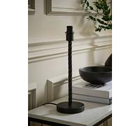 Valuelights Maura Twisted Metal Table Lamp Base In Black Black