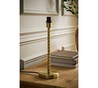 Valuelights Maura Brushed Gold Twisted Metal Table Lamp Base