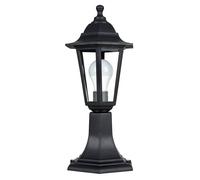 Valuelights Mayfair Black Outdoor Ground Post Top Lantern Light Black One Size