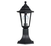 Valuelights Mayfair Black Outdoor Ground Post Top Lantern Light Black One Size