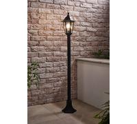 ValueLights Mayfair Black Single Outdoor Ground Post Lantern Light ValueLights Black