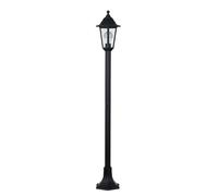 ValueLights Mayfair Black Single Outdoor Ground Post Lantern Light ValueLights Black