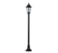 ValueLights Mayfair Black Single Outdoor Ground Post Lantern Light ValueLights Black