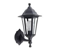 Mayfair Traditional Black Outdoor Night Wall Lamp Lantern Light ValueLights Black One Size