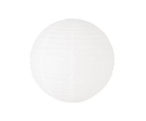 ValueLights | Medium Easy Fit White Paper Globe Ceiling Pendant Light Shade | Ceiling Lights, Home Décor & Improvement Essential | Included LED Bulb | 400mm Shade Width