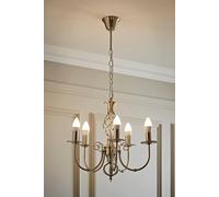 MiniSun | Traditional Style Nickel Twist 5 Way Chandelier | Chandeliers, Home Décor & Improvement Essential