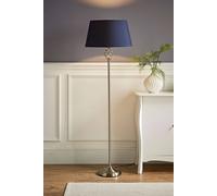 MiniSun | Traditional Style Nickel Twist Floor Lamp with a Navy Blue Tapered Light Shade | Floor Lamps & Torchieres, Home Décor & Improvement Essential