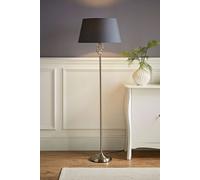 MiniSun | Traditional Style Twist Floor Lamp with a Grey Tapered Light Shade | Home Décor, Bedside & Desk Lamp