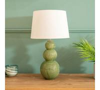 ValueLights Mia Green Ceramic Table Lamp ValueLights Green