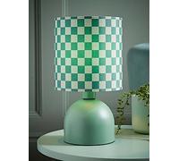 Valuelights Miley Green Checkerboard Table Lamp Green