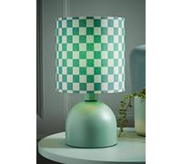 Valuelights Mileys Green Checkerboard Drum Lamp Shade Moss Green Table Lamp Green