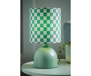 Valuelights Mileys Green Checkerboard Drum Lamp Shade Moss Green Table Lamp Green