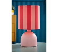 Valuelights Mileys Pink Stripes Drum Lamp Shade Pale Pink Table Lamp Pink
