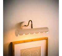 Valuelights Millie Flower Scallop Edge Adjustable Picture Wall Light And Bulb