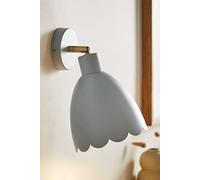 ValueLights Millie Flower Style Scallop Adjustable Wall Light in Baby Blue ValueLights Baby Blue