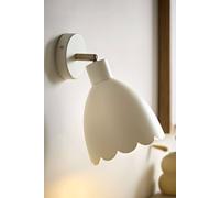 Valuelights Millie Flower Style Scallop Adjustable Wall Light In Cream Cream