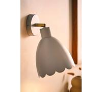 ValueLights Millie Flower Style Scallop Adjustable Wall Light with Bulb in Baby Blue ValueLights Baby Blue