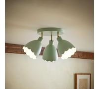 ValueLights Millie Metal 3-Light Spotlight - Soft Green