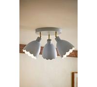 ValueLights Millie Metal Flower Style Scallop Adjustable Spotlight Ceiling Light in Baby Blue ValueLights Baby Blue